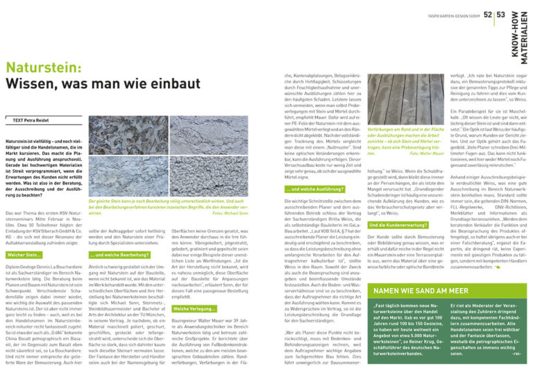 Naturstein: Wissen, was man wie einbaut