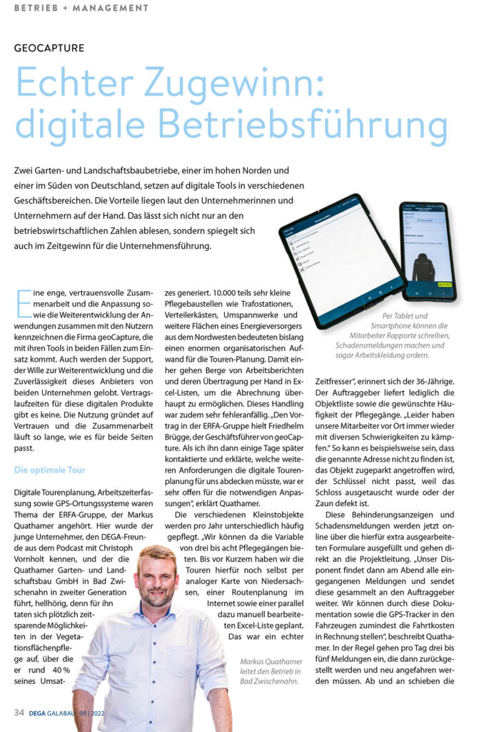 Echter Zugewinn: digitale Betriebsführung