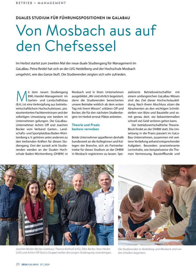 Von Mosbach aus auf den Chefsessel